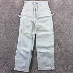 Vintage 70s Dee Cee Carpenter Pants Mens 28x30 Blue Painter Made in USA Utility